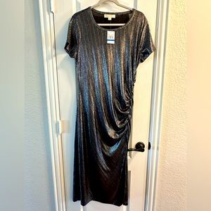 NWT Michael Kors Metallic Maxi Dress Size XL